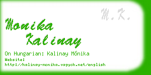 monika kalinay business card
